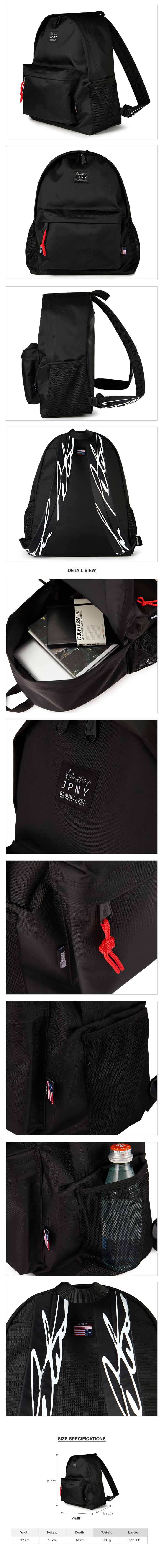 JPNY 1112 Backpack Black (Black Signature)