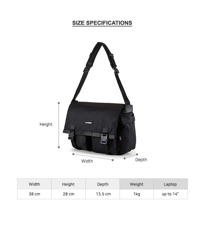 6025 Messenger bag Black ultimeik